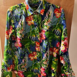 Lauren Ralph Lauren Women's Floral Linen Shirt